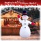 G128 14.76 ft H Snowman Christmas Inflatable Decor with LED Lights, Christmas Outdoor Holiday Yard Decoration, Fast Inflate, Weather-Resistant, Outdoor Use